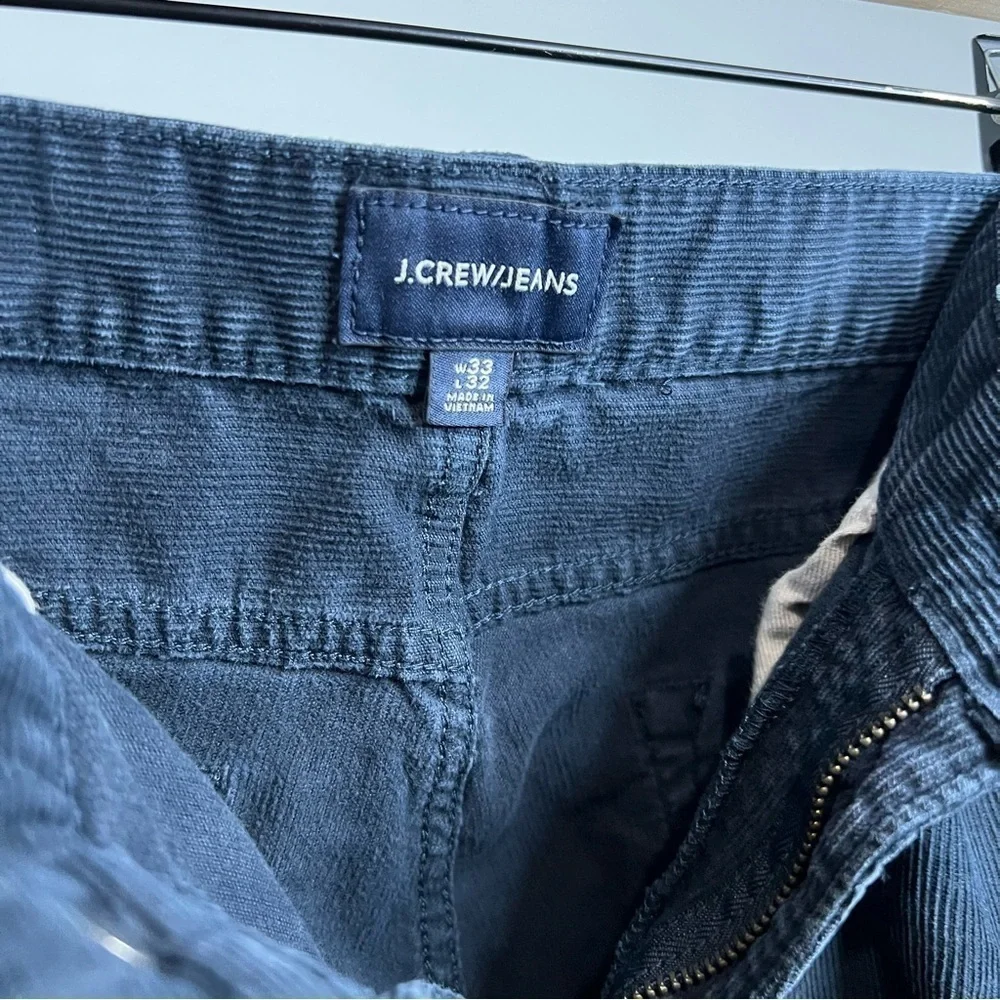 J. Crew Black Slim Straight Corduroy Jeans 33W